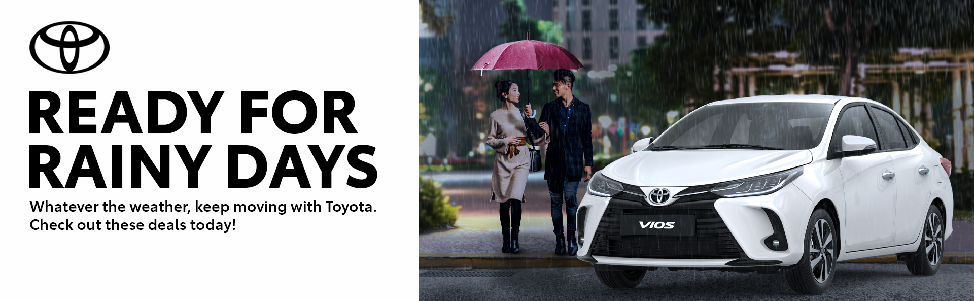 Be ready for rainy days this June with exclusive deals from Toyota